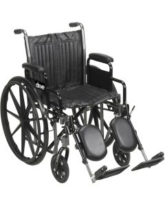 Wheelchair Econ Rem Desk Arms 20  w/ELR Dual Axle K1/K2