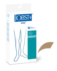 Jobst Relief 20-30 Thigh-Hi Open Toe Beige Large