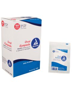 Sterile Oval Eyepad  Sterile 2 5/8  x 1 5/8  50 Pouches/ Bx