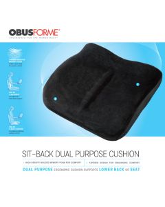 The Sitback Cushion Obusforme  Black
